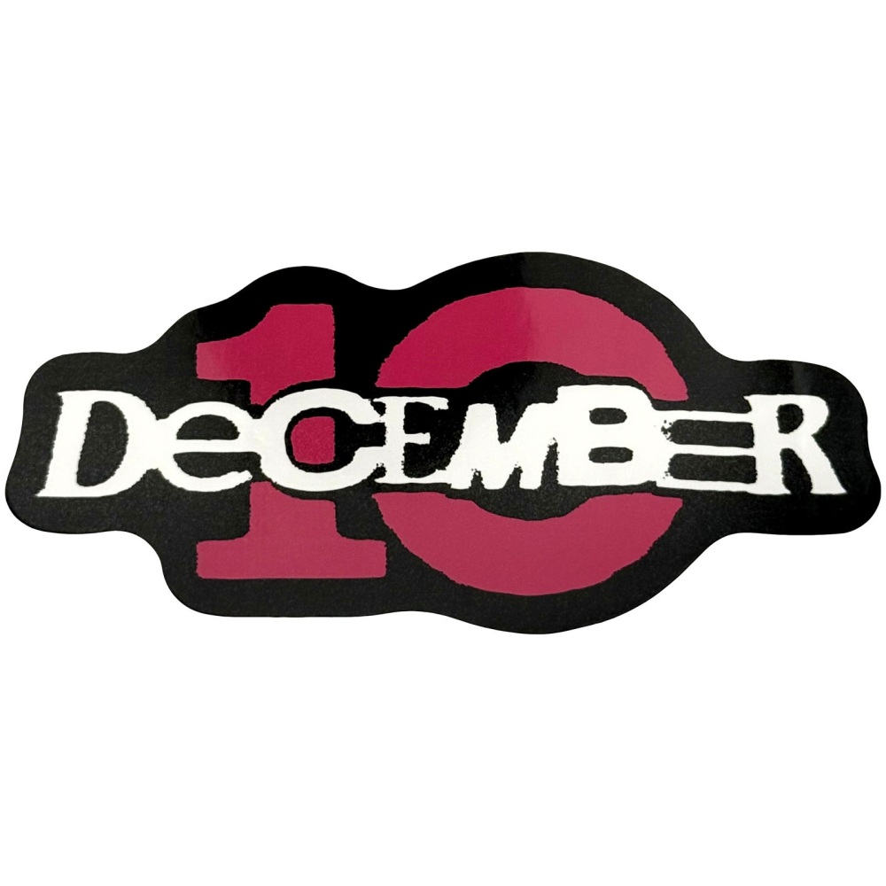 December 10. - Logo Sticker - Zwart/Multicolours